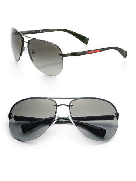 prada men's aviator|prada sunglasses aviator style.